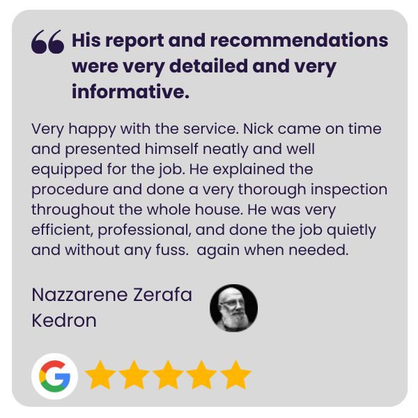 An image of a Google customer review that got 5 stars